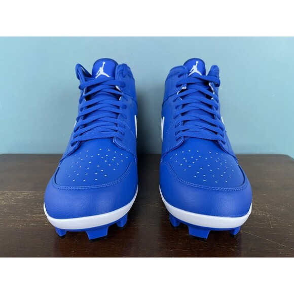 Nike Air Jordan 1 Retro MCS Game Royal Baseball Cleats Men's Sz 11.5 AV5354-401 - Picture 6 of 11